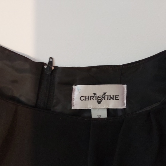 Women's  CHRISTINE V Black  Dress  Size 12 - Picture 2 of 8